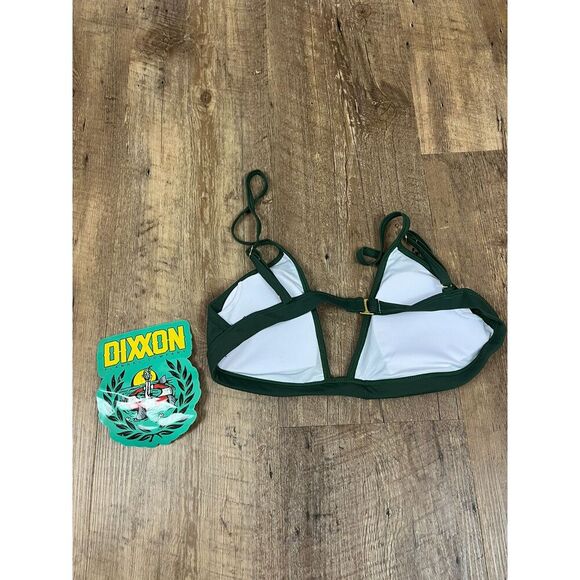 Dixxon Flannel Co Army Green Bikini Top Women's S NWT - Picture 3 of 4